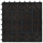vidaXL Baldosas de porche de WPC 30x30 cm 1 m² marrón oscuro 11 uds vidaXL Baldosas de porche de WPC 30x30 cm 1 m² marrón oscuro 11 uds