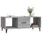 vidaXL Mesa de centro madera contrachapada gris Sonoma 102x50x40 cm vidaXL Mesa de centro madera contrachapada gris Sonoma 102x50x40 cm