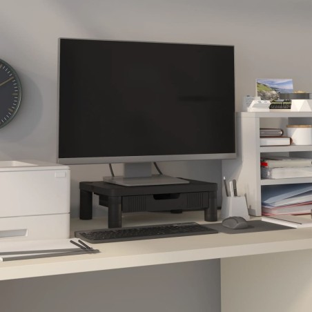 vidaXL Soporte para monitor negro 43x30,5x13 cm