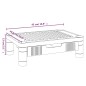 vidaXL Soporte para monitor negro 43x30,5x13 cm