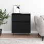 vidaXL Aparador de madera contrachapada negro 60x35x70 cm vidaXL Aparador de madera contrachapada negro 60x35x70 cm