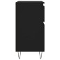 vidaXL Aparador de madera contrachapada negro 60x35x70 cm vidaXL Aparador de madera contrachapada negro 60x35x70 cm