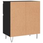 vidaXL Aparador de madera contrachapada negro 60x35x70 cm vidaXL Aparador de madera contrachapada negro 60x35x70 cm
