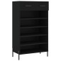 vidaXL Zapatero madera de ingeniería negro 60x35x105 cm vidaXL Zapatero madera de ingeniería negro 60x35x105 cm