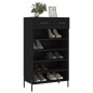 vidaXL Zapatero madera de ingeniería negro 60x35x105 cm vidaXL Zapatero madera de ingeniería negro 60x35x105 cm