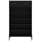 vidaXL Zapatero madera de ingeniería negro 60x35x105 cm vidaXL Zapatero madera de ingeniería negro 60x35x105 cm
