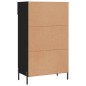 vidaXL Zapatero madera de ingeniería negro 60x35x105 cm vidaXL Zapatero madera de ingeniería negro 60x35x105 cm