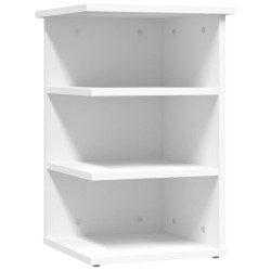 vidaXL Armario auxiliar de madera contrachapada blanco 35x35x55 cm