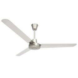 vidaXL Ventilador de techo plateado 142 cm