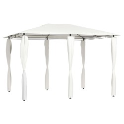 vidaXL Cenador con cubiertas de postes crema 3x4x2,6 m 160 g/m²