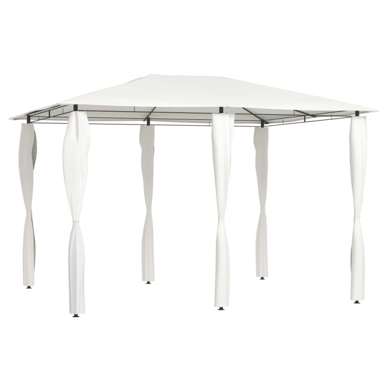vidaXL Cenador con cubiertas de postes crema 3x4x2,6 m 160 g/m² vidaXL Cenador con cubiertas de postes crema 3x4x2,6 m 160 g/m²