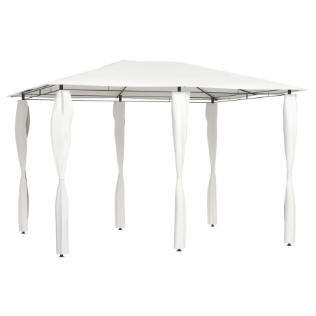 vidaXL Cenador con cubiertas de postes crema 3x4x2,6 m 160 g/m²