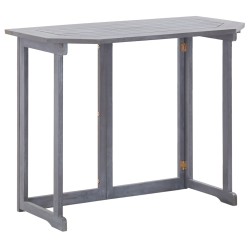 vidaXL Mesa plegable de balcón madera de acacia maciza 90x50x74 cm
