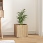 vidaXL Jardinera madera contrachapada color roble Sonoma 40x40x40 cm