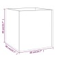vidaXL Jardinera madera contrachapada color roble Sonoma 40x40x40 cm