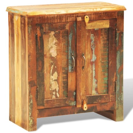 vidaXL Aparador de madera reciclada con 2 puertas estilo vintage 
