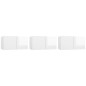 vidaXL Muebles de salón colgantes 3 unidades blanco brillo 60x30x30 cm vidaXL Muebles de salón colgantes 3 unidades blanco brillo 60x30x30 cm