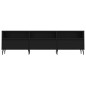 vidaXL Mueble de TV madera contrachapada negro 150x30x44,5 cm