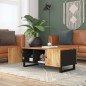vidaXL Mesa de centro madera maciza mango y contrachapada 100x54x40 cm vidaXL Mesa de centro madera maciza mango y contrachapada 100x54x40 cm