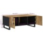vidaXL Mesa de centro madera maciza mango y contrachapada 100x54x40 cm vidaXL Mesa de centro madera maciza mango y contrachapada 100x54x40 cm