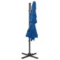 vidaXL Sombrilla de 4 niveles con poste de aluminio azul 250x250 cm vidaXL Sombrilla de 4 niveles con poste de aluminio azul 250x250 cm
