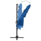 vidaXL Sombrilla de 4 niveles con poste de aluminio azul 250x250 cm vidaXL Sombrilla de 4 niveles con poste de aluminio azul 250x250 cm