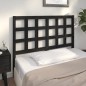 vidaXL Cabecero de cama madera maciza de pino negro 125,5x4x100 cm vidaXL Cabecero de cama madera maciza de pino negro 125,5x4x100 cm