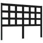vidaXL Cabecero de cama madera maciza de pino negro 125,5x4x100 cm vidaXL Cabecero de cama madera maciza de pino negro 125,5x4x100 cm