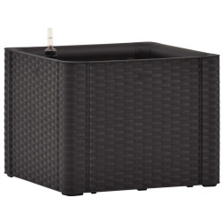 vidaXL Arriate con sistema de riego automático antracita 43x43x33 cm