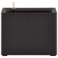 vidaXL Arriate con sistema de riego automático antracita 43x43x33 cm vidaXL Arriate con sistema de riego automático antracita 43x43x33 cm