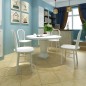 vidaXL Sillas de comedor 4 unidades madera maciza de caucho blanco vidaXL Sillas de comedor 4 unidades madera maciza de caucho blanco