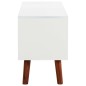 vidaXL Mueble para TV de madera maciza de acacia y MDF 110x35x50 cm