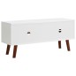 vidaXL Mueble para TV de madera maciza de acacia y MDF 110x35x50 cm