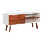 vidaXL Mueble para TV de madera maciza de acacia y MDF 110x35x50 cm
