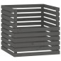 vidaXL Compostador de madera maciza de pino gris 80x80x78 cm vidaXL Compostador de madera maciza de pino gris 80x80x78 cm