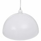vidaXL Lámpara de techo 2 uds altura ajustable semiesférica blanca 