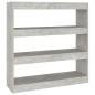vidaXL Estantería/divisor de espacios gris hormigón 100x30x103 cm vidaXL Estantería/divisor de espacios gris hormigón 100x30x103 cm