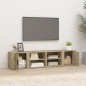 vidaXL Mueble TV 2 uds madera contrachapada roble Sonoma 80x31,5x36 cm vidaXL Mueble TV 2 uds madera contrachapada roble Sonoma 80x31,5x36 cm