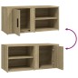 vidaXL Mueble TV 2 uds madera contrachapada roble Sonoma 80x31,5x36 cm vidaXL Mueble TV 2 uds madera contrachapada roble Sonoma 80x31,5x36 cm