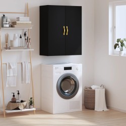 vidaXL Armario de pared negro 69,5x34x90 cm