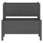 vidaXL Jardinera de madera maciza de pino gris 84,5x84x75 cm vidaXL Jardinera de madera maciza de pino gris 84,5x84x75 cm