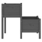 vidaXL Jardinera de madera maciza de pino gris 84,5x84x75 cm vidaXL Jardinera de madera maciza de pino gris 84,5x84x75 cm