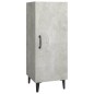 vidaXL Aparador de madera contrachapada gris hormigón 34,5x34x90 cm vidaXL Aparador de madera contrachapada gris hormigón 34,5x34x90 cm
