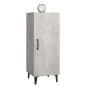vidaXL Aparador de madera contrachapada gris hormigón 34,5x34x90 cm vidaXL Aparador de madera contrachapada gris hormigón 34,5x34x90 cm