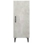 vidaXL Aparador de madera contrachapada gris hormigón 34,5x34x90 cm vidaXL Aparador de madera contrachapada gris hormigón 34,5x34x90 cm