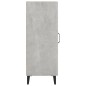 vidaXL Aparador de madera contrachapada gris hormigón 34,5x34x90 cm vidaXL Aparador de madera contrachapada gris hormigón 34,5x34x90 cm