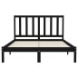 vidaXL Estructura de cama madera maciza de pino negro 120x200 cm vidaXL Estructura de cama madera maciza de pino negro 120x200 cm