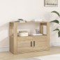 vidaXL Aparador madera contrachapada color roble Sonoma 80x30x60 cm