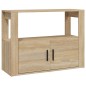 vidaXL Aparador madera contrachapada color roble Sonoma 80x30x60 cm