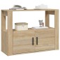 vidaXL Aparador madera contrachapada color roble Sonoma 80x30x60 cm